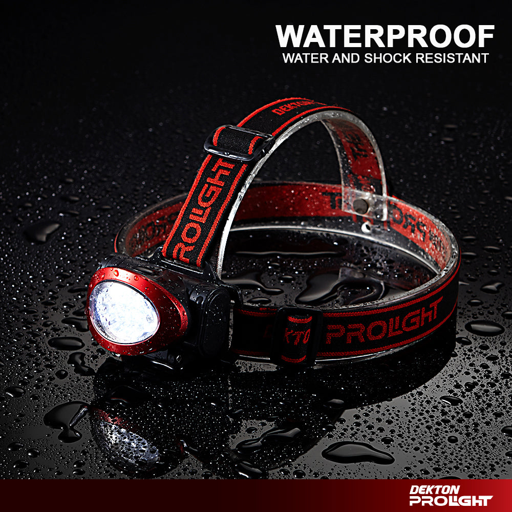 Dekton Pathfinder LED Head Light Torch Headlamp 55 Lumens 10M Range & Batteries Dekton Pathfinder LED Head Light Torch Headlamp 55 Lumens 10M Range & Batteries